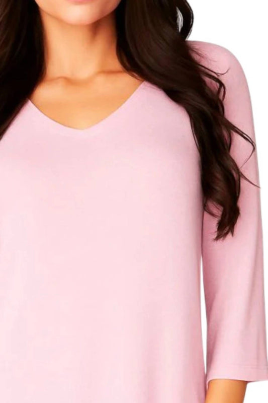 French Kyss - Tatiana Kashmira 3/4 Sleeve Tunic Top