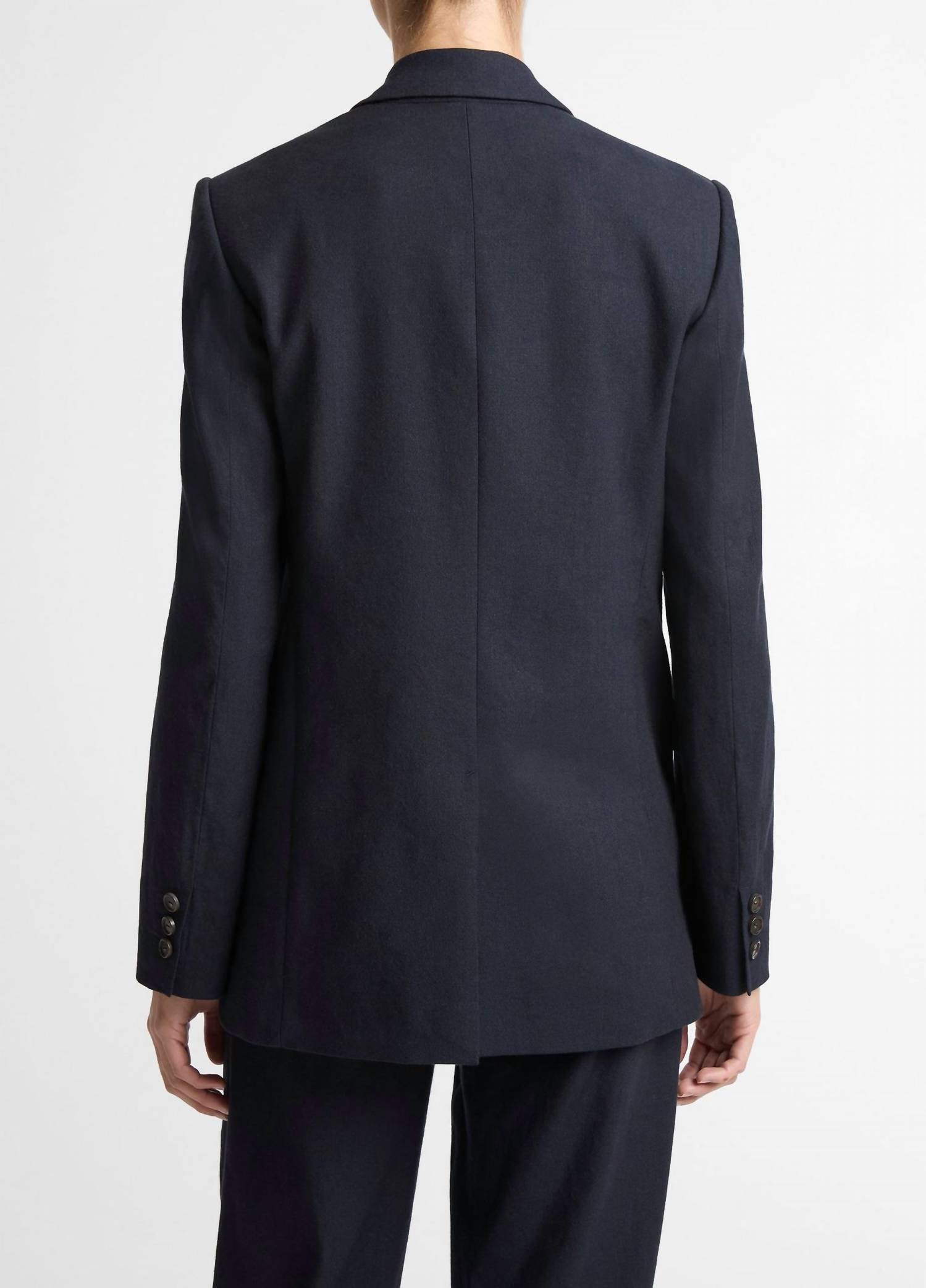 Vince - Linen Blend Single Breasted Blazer