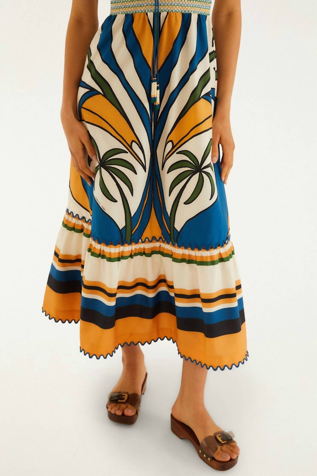 Farm Rio - TROPICAL GRAPHIC SLEEVELESS MAXI DRESS