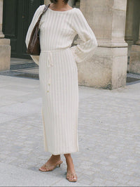 KIVARI Noa Knit Dress in cream - women's dress - view 4