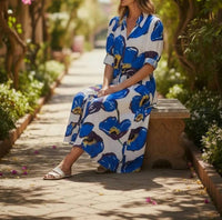 Dizzy-Lizzie - Montauk Poppy Midi Dress