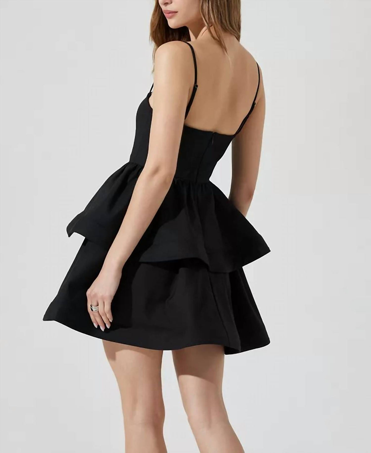 Astr - Mackenzie Tiered Skater Mini Dress