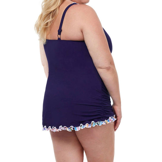 Profile By Gottex - Plus Size V-Neck Swimdress