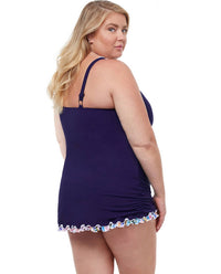 Profile By Gottex - Plus Size V-Neck Swimdress