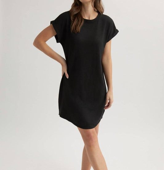 Bella Dahl - Women's Rolled Sleeve T Shirt Dress