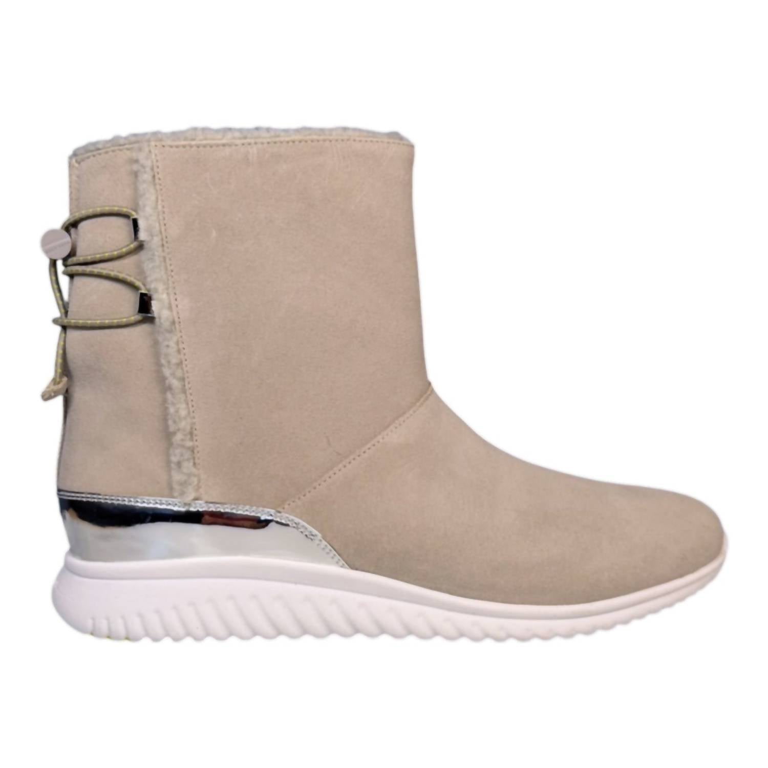 COLE HAAN Women's Studio Grand Waterproof Slip-on Boot in vapor gray - women's shoe - alternate view