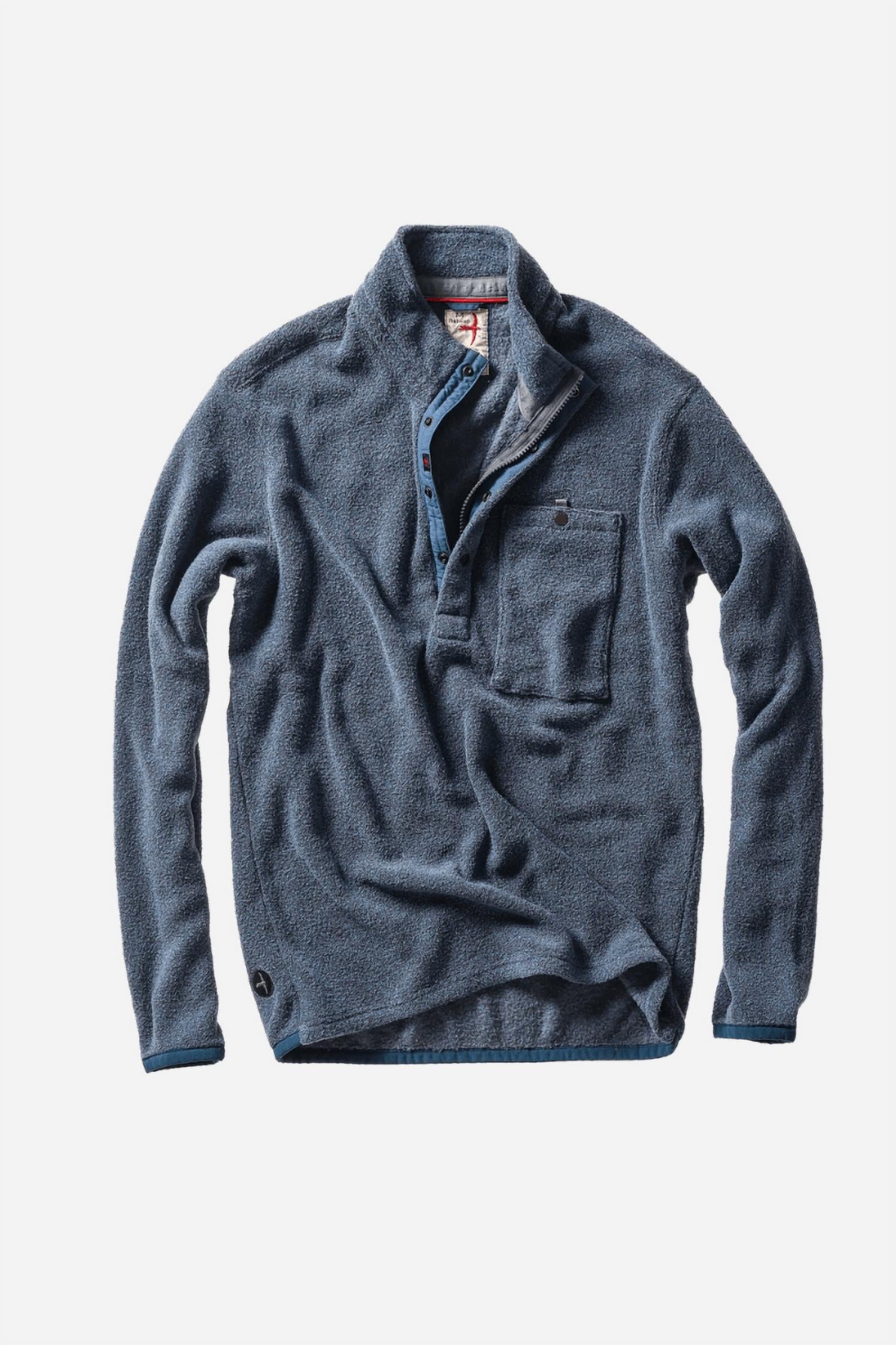 Relwen - Men's Terry Snap-zip Mock Top