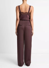 Vince - Satin Pleated Wide-leg Trouser