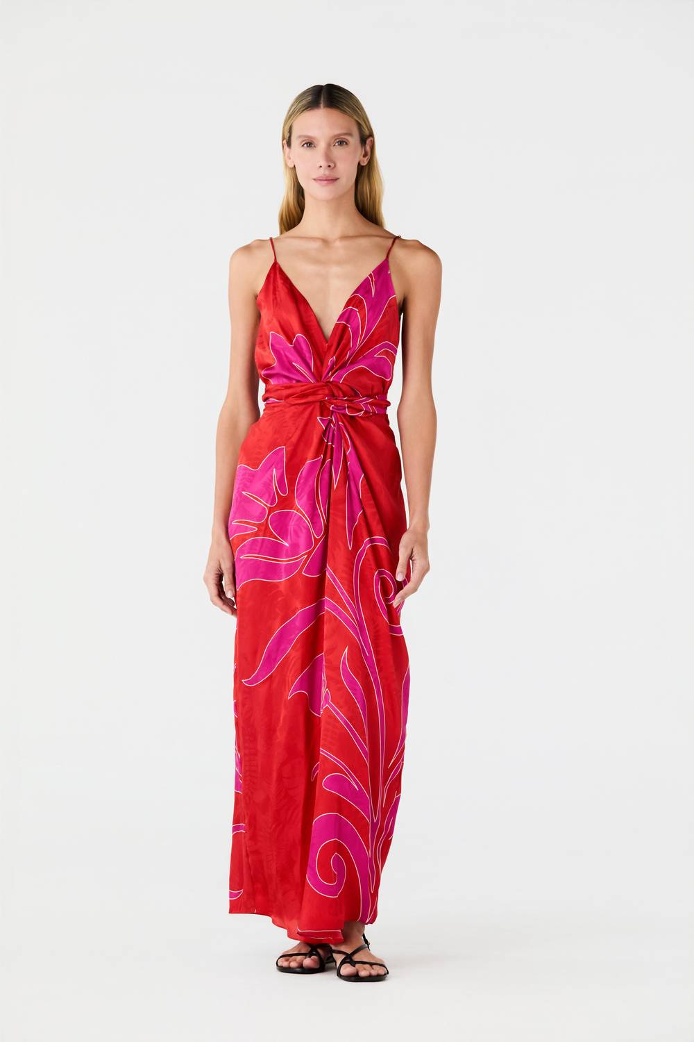 Juan De Dios - Macarena Silk Midi Dress