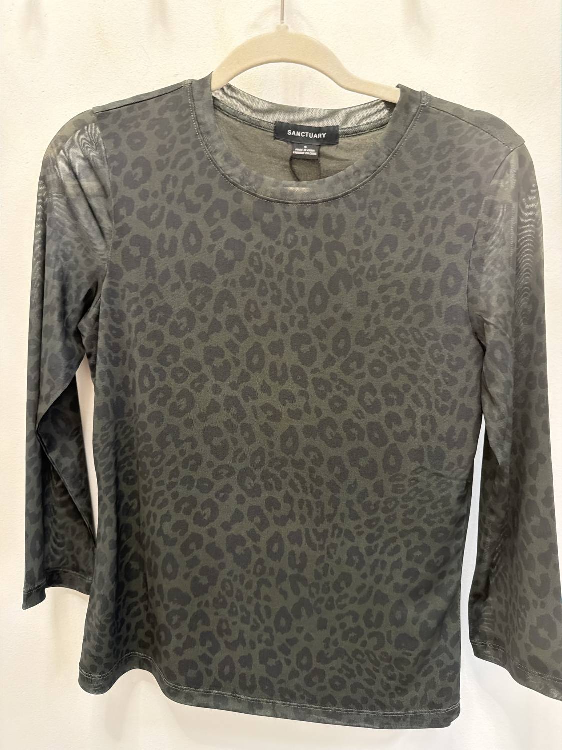 Sanctuary - Mesh Three Quarter Sleeve Top