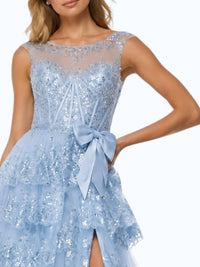 Sherri Hill - Tiered Sequin Prom Dress
