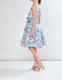SARA CAMPBELL Giselle Midi Dress in lilac floral - women's dress - view 6