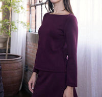 P.Cill - Vera Butter Modal Boat Neck Top