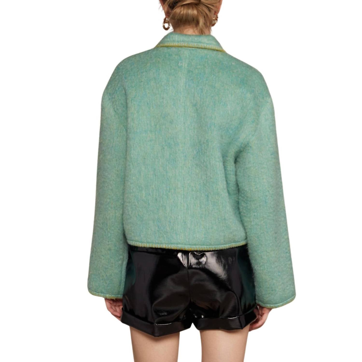 Strut & Bolt - Contrast Embroidery Wool Jacket