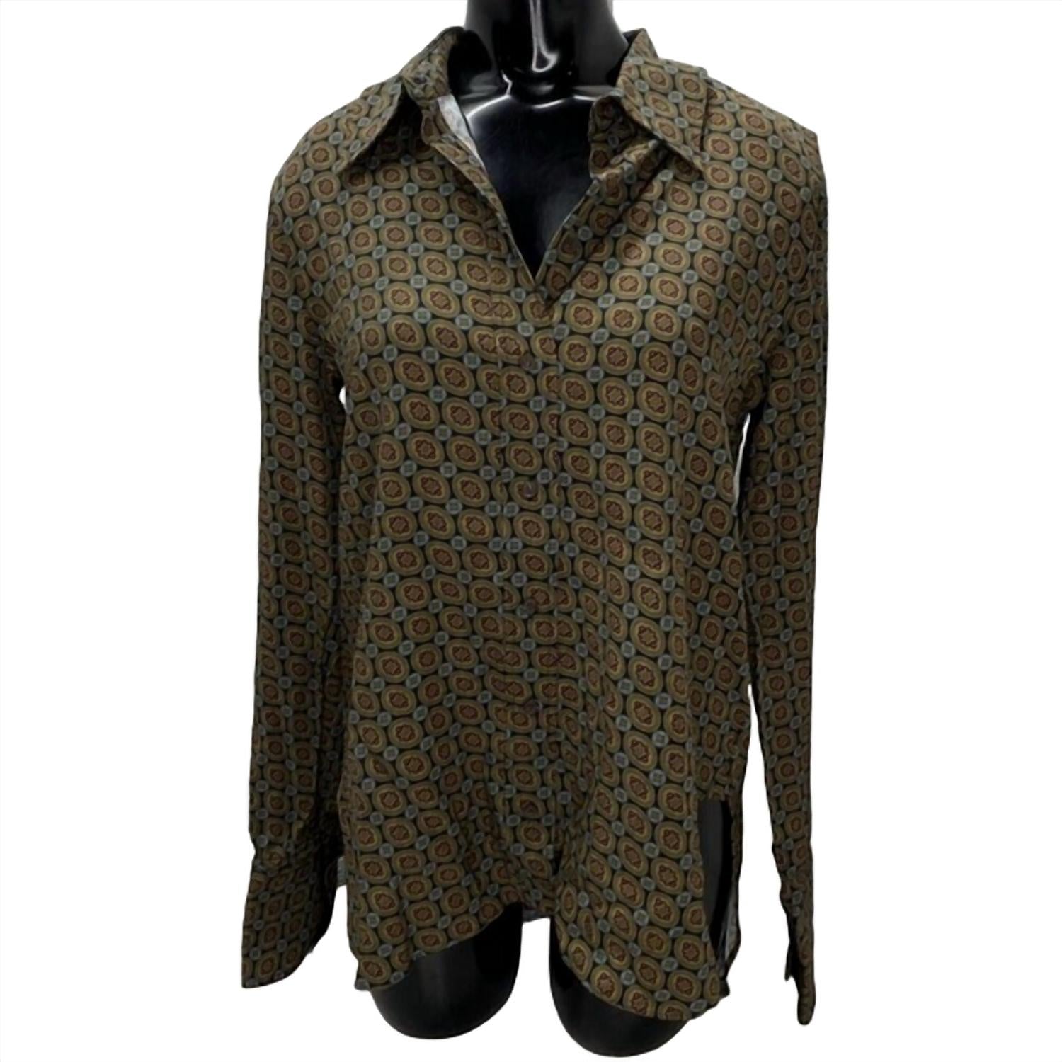 Argent - Women's Slim Fit Viscose Twill Blouse
