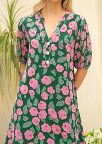 Voy - Embellished Button Dress