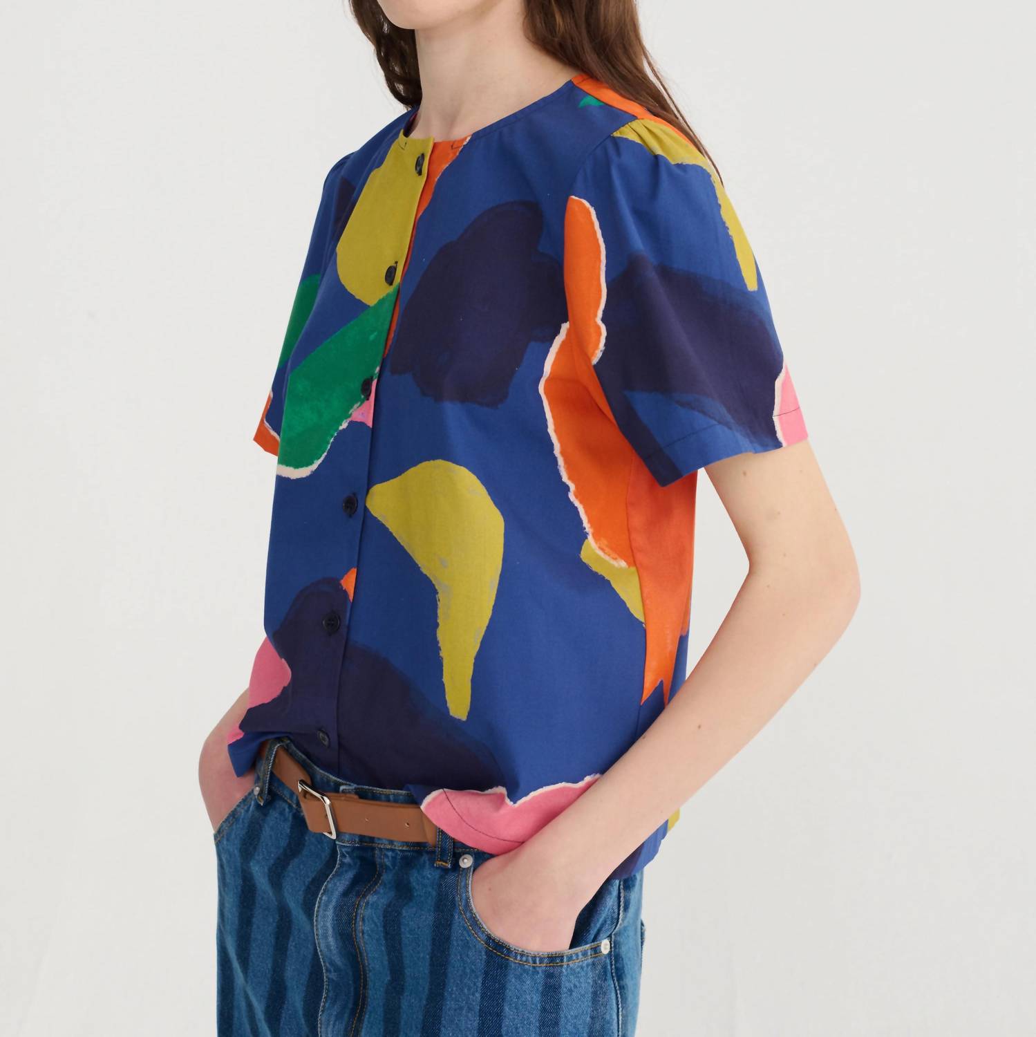 Bobo Choses - Blooming Color Pattern Cropped Blouse