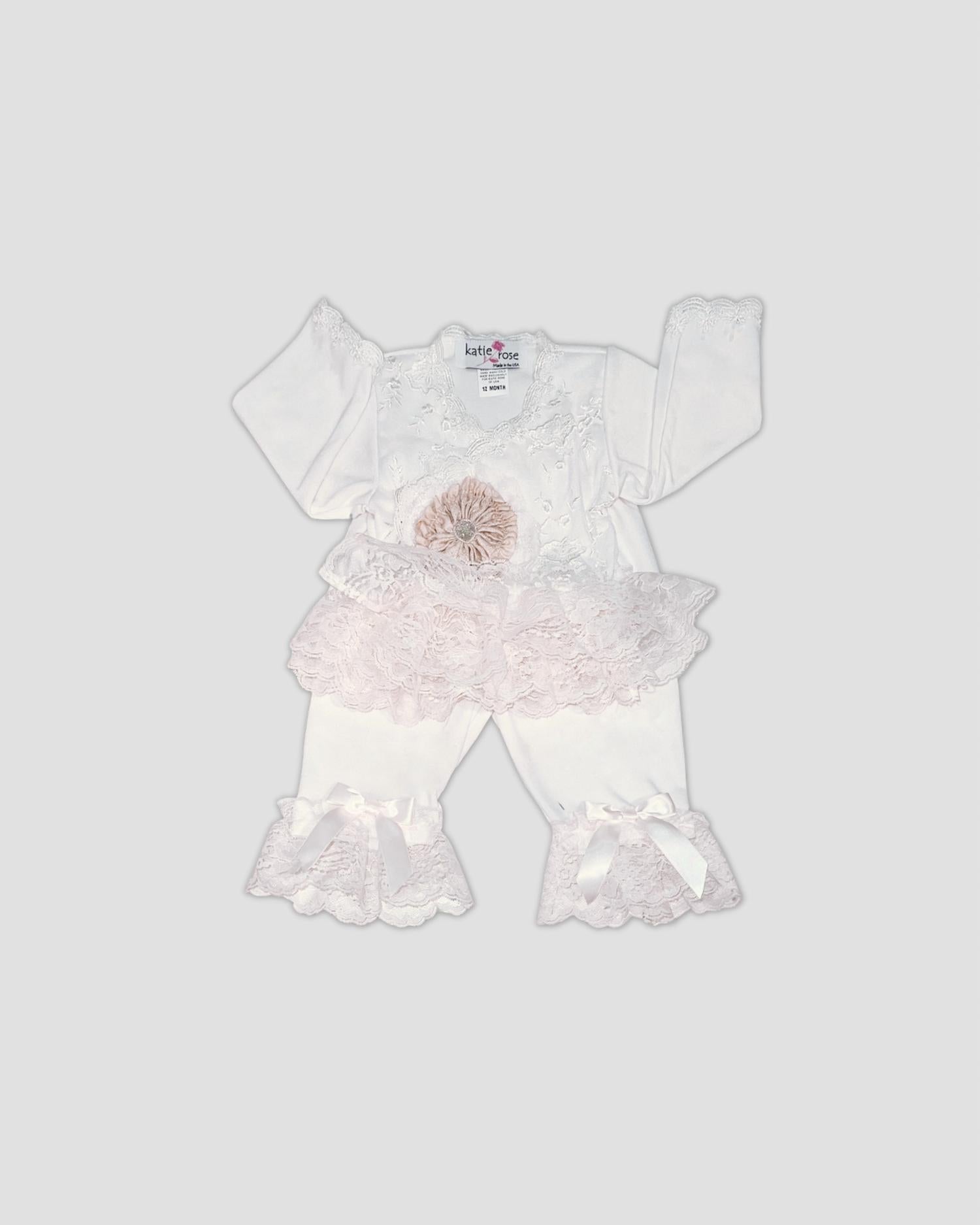Katie Rose - Girl's 2-Piece With Lace Set