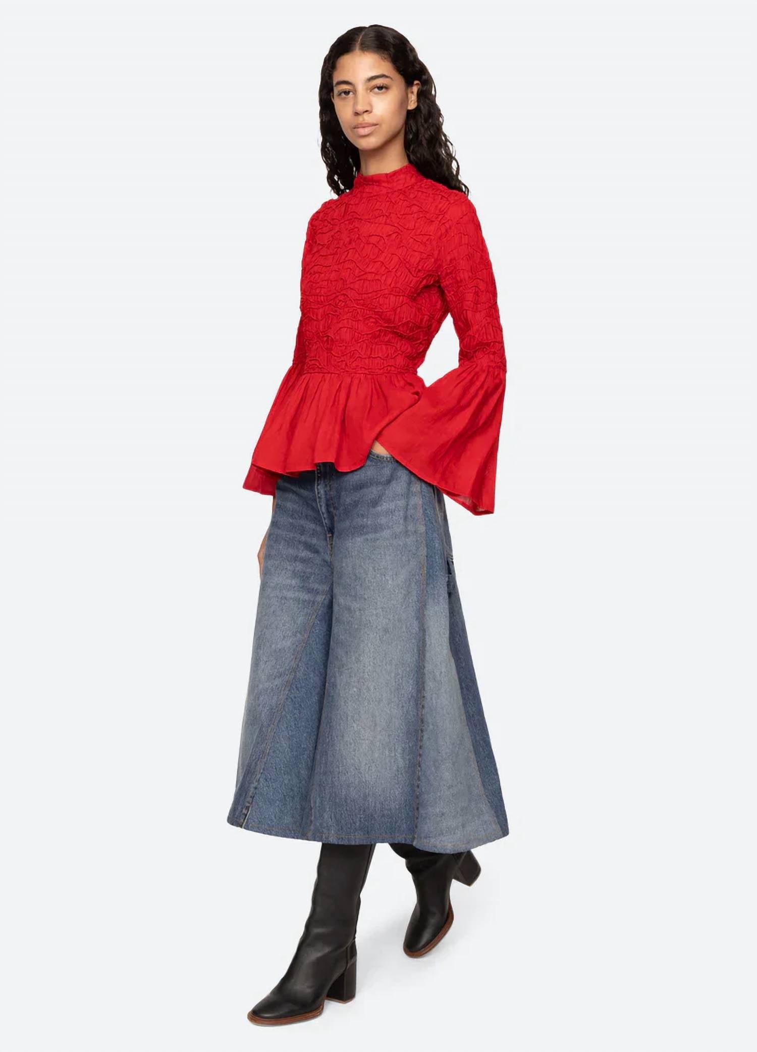 Sea - Imogen Solid Long Sleeve Top