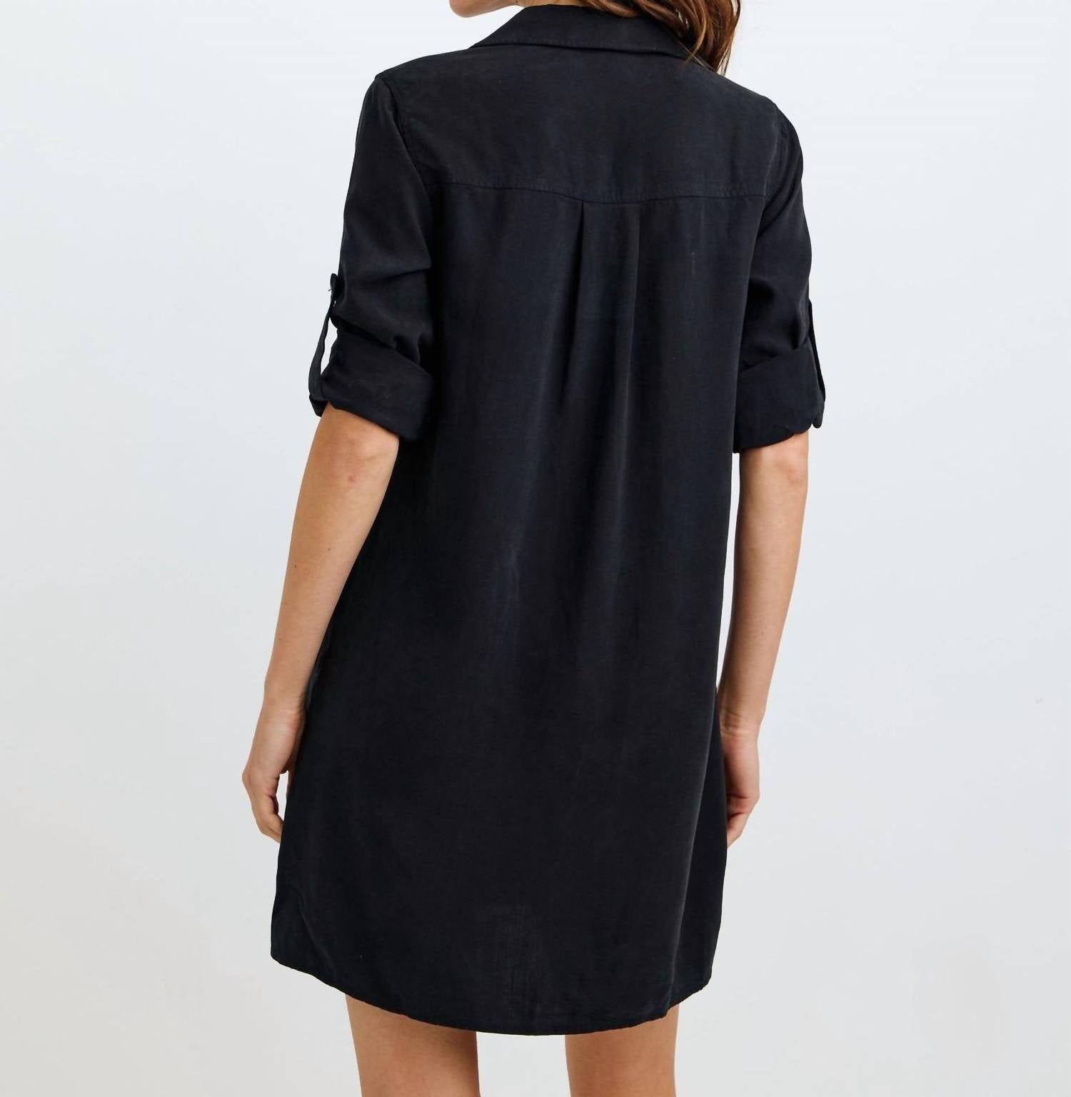 Bella Dahl - Long Sleeve A-Line Shirt Dress