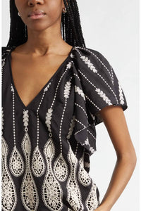 Ramy Brook - Bettie Embroidered Lace Top
