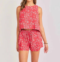 Sadie & Sage - Firecracker Back Button Top