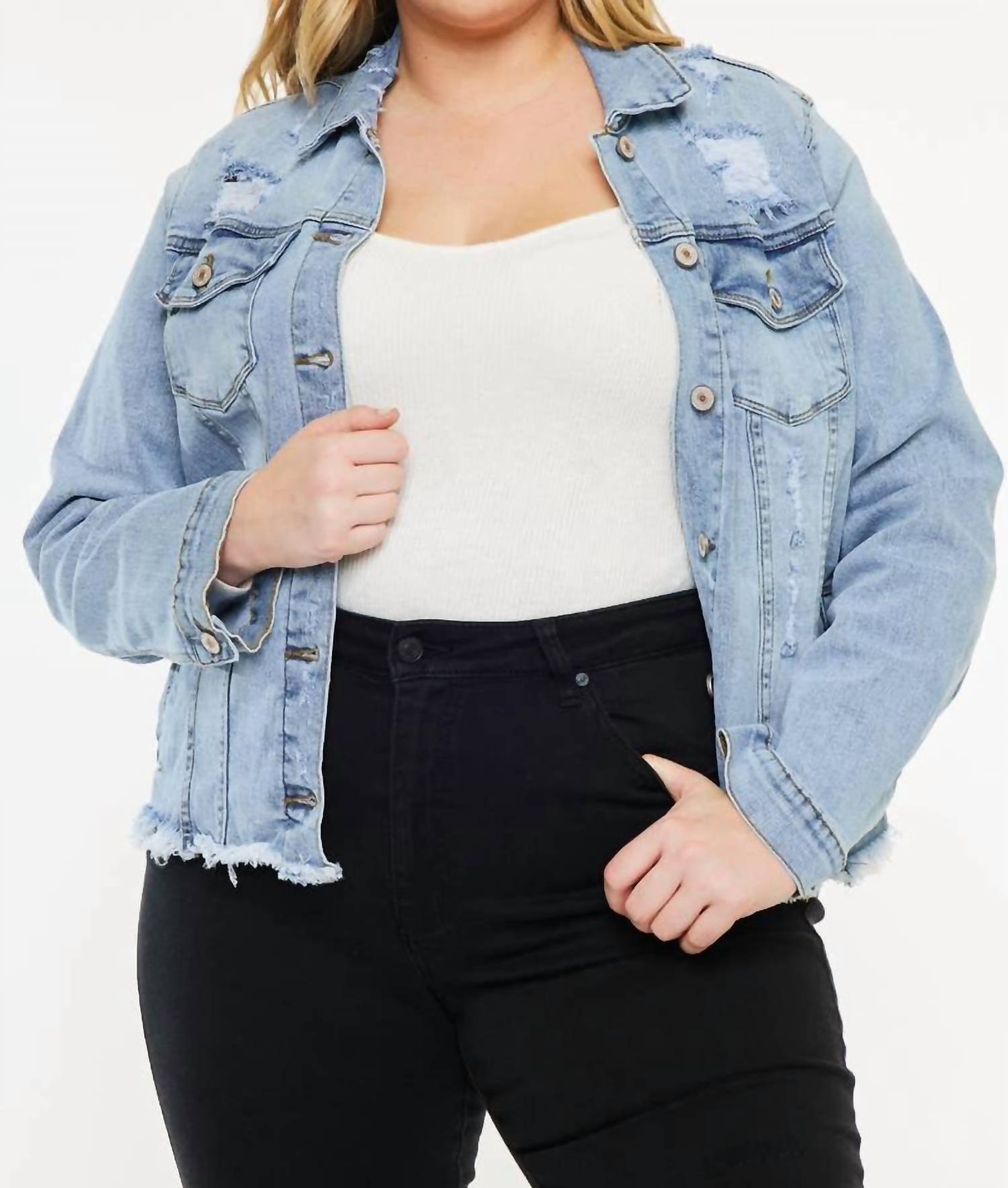 Kancan - Zoey Denim Jacket - Plus