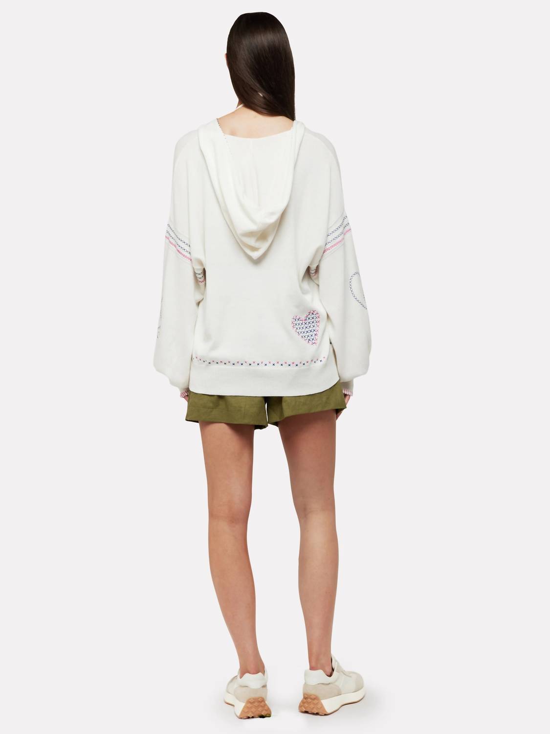 Brodie Cashmere - Harper Embroidered Long Sleeve Hoodie