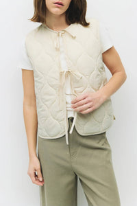 Mod Ref - Quilted Tie-Front Vest