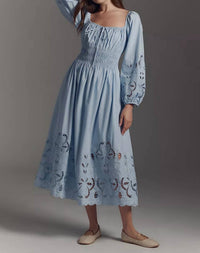 Astr - Wisnia Eyelet Embroidered Dress