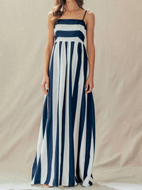 Urban Daizy - Striped Smocked Back Dress