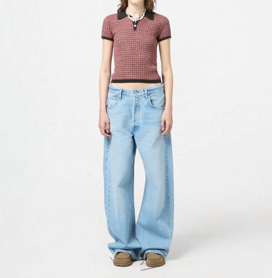 Guest In Residence - Chevron Shrunken Polo