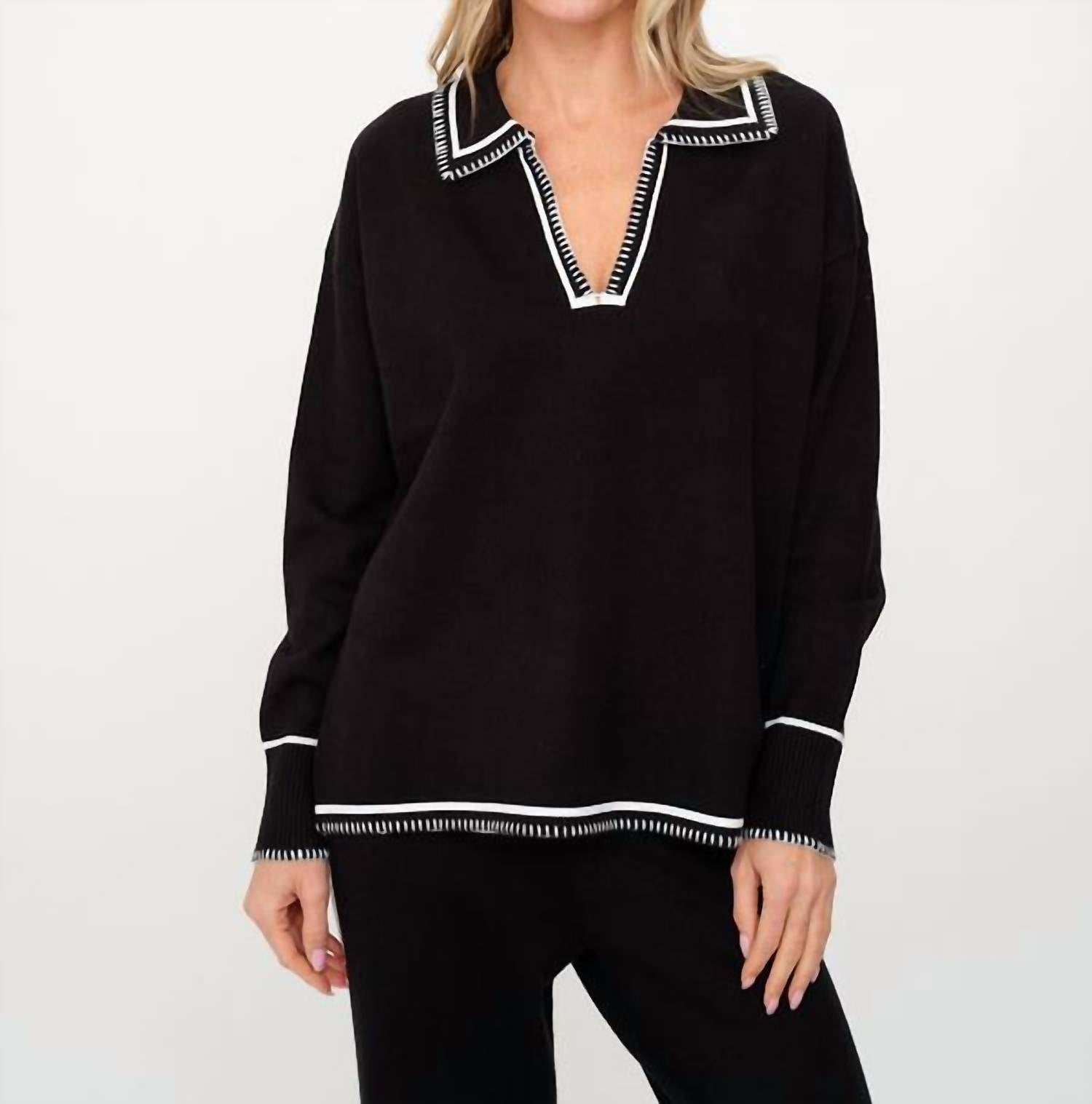 Six/Fifty - Kellie V Neck Sweater