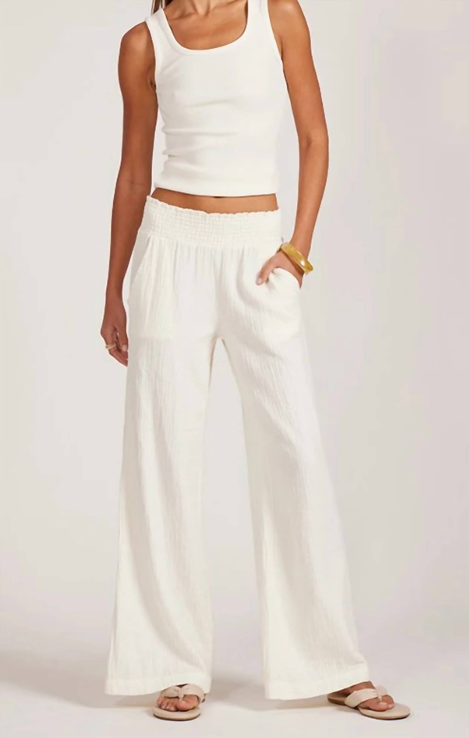 Bobi - Crop Wide Leg Beach Pants