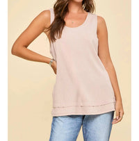 Andree By Unit - Women's Baby Ribbed Knit Tank Top - Plus