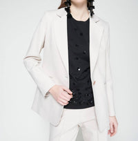 Vilagallo Rock Blazer Jacket in ecru - women's jacket