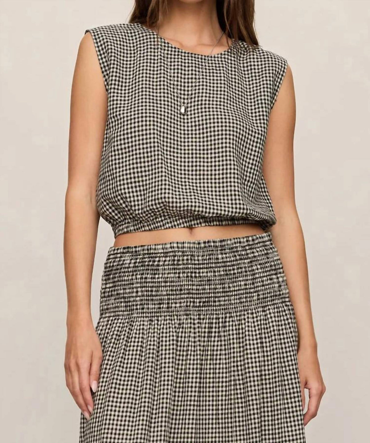 Z Supply - Merit Gingham Crop Top