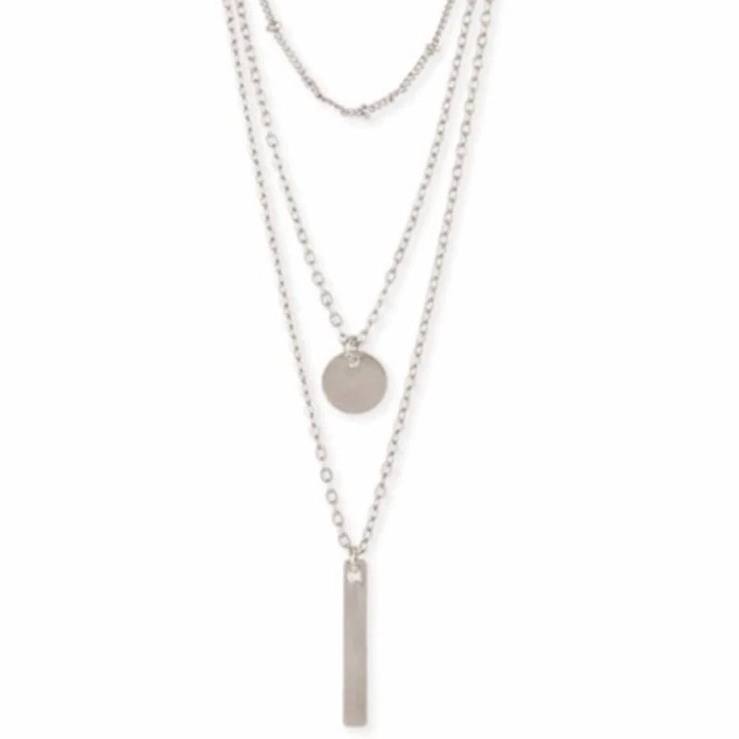 Zad - Women's Triple Layer Chain Necklace