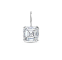 Diana M Jewels - 8.10cts Lab Grown Asscher Cut Drop Earrings