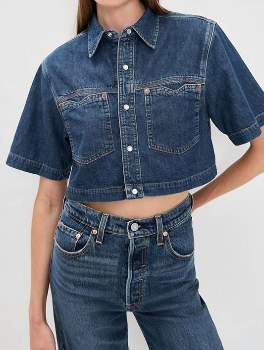 Re/Done - Oversize Crop Shirt