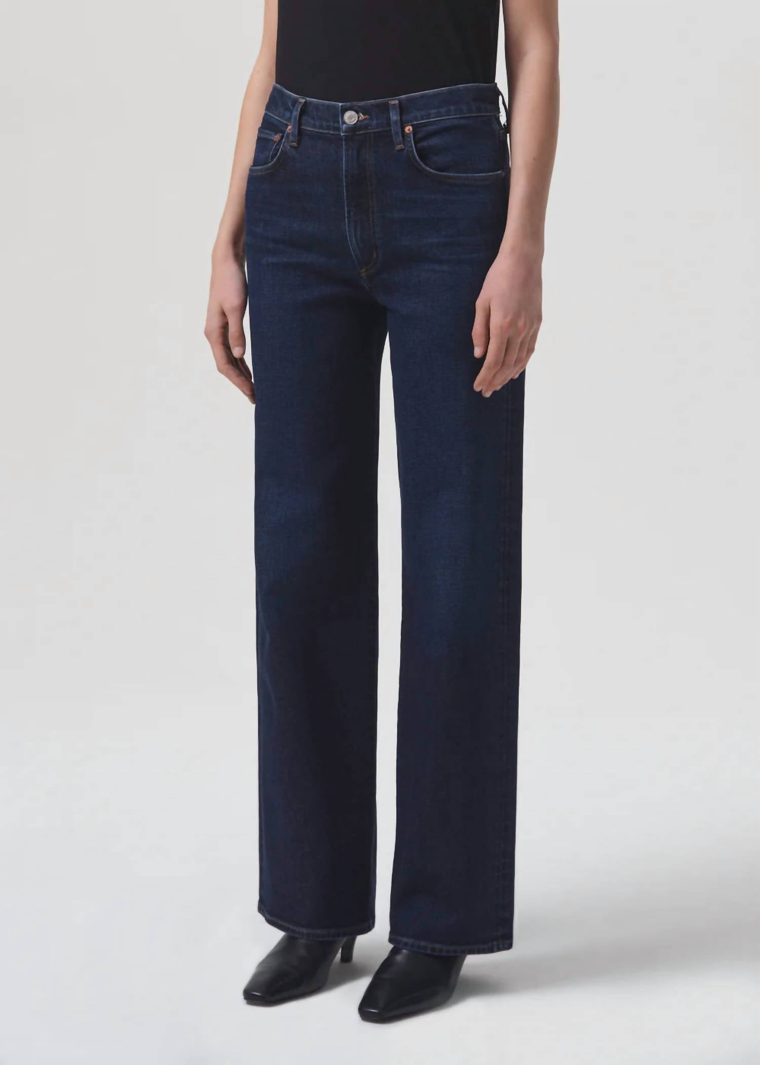 Agolde - Harper Mid Rise Wide Leg Jeans