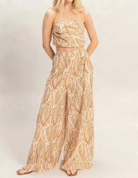 Hyfve - Tropical Strapless Tie Top