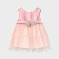 Mayoral - Kid's Satin & Gold Voile Dress