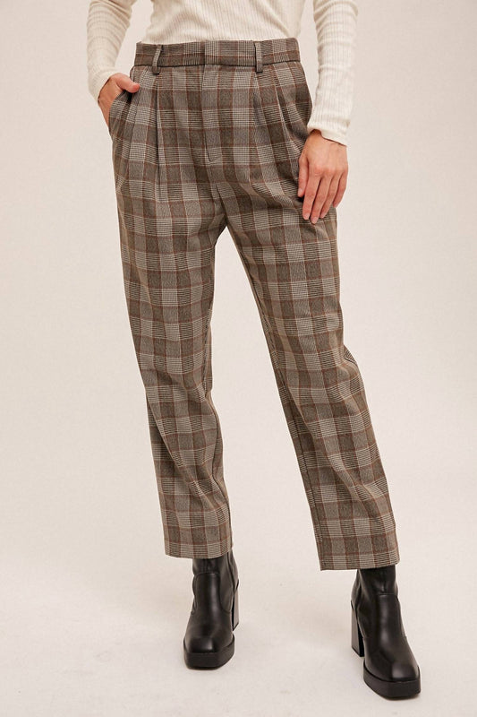 Hem & Thread - PLAID TROUSERS WITH POCKETS