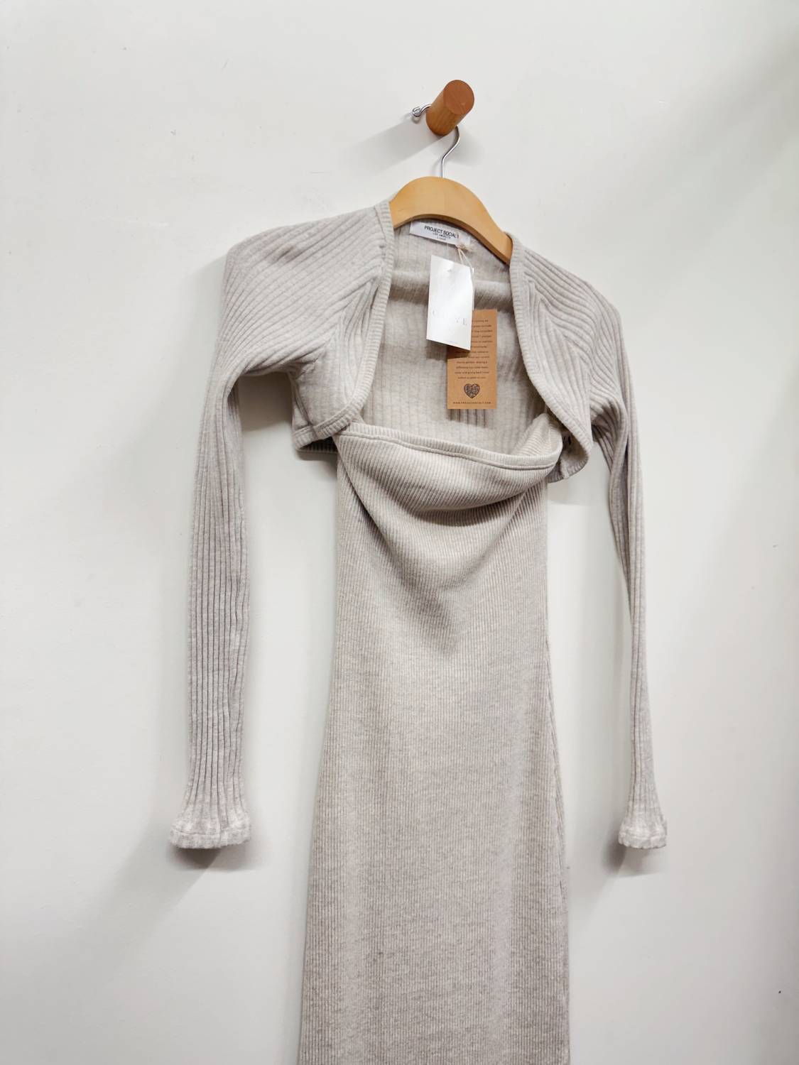Project Social T - Allora Strapless Rib Midi Dress