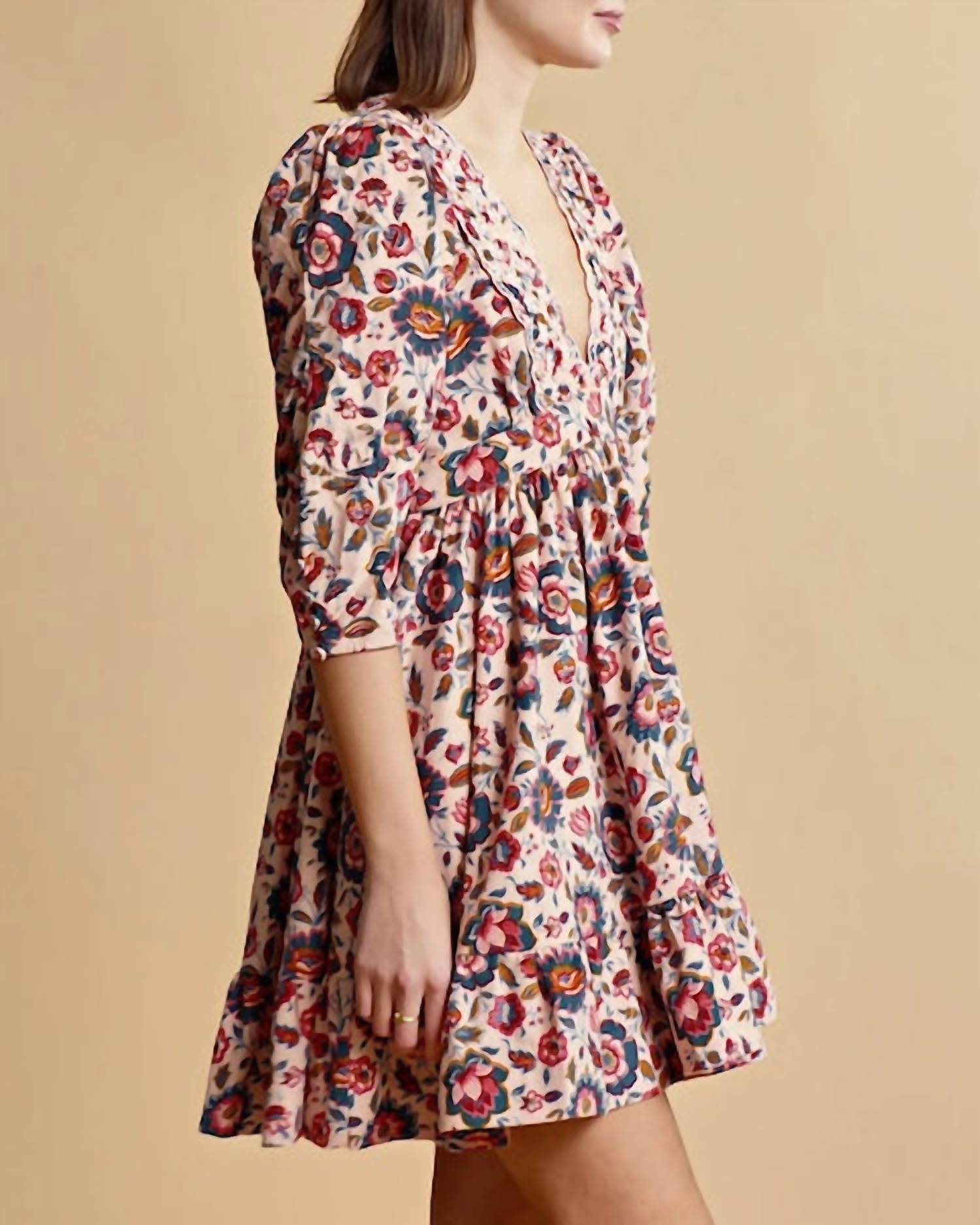 Bytimo - Baby Cord V-neck Dress