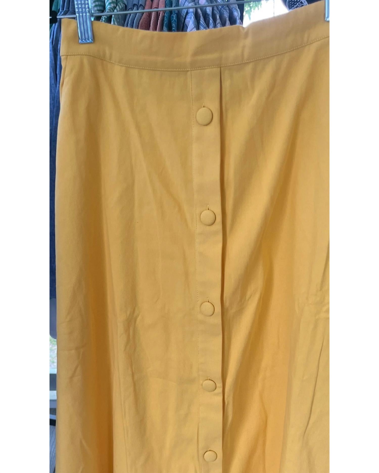 Skies Are Blue - Women's Button Down Maxi Skirt