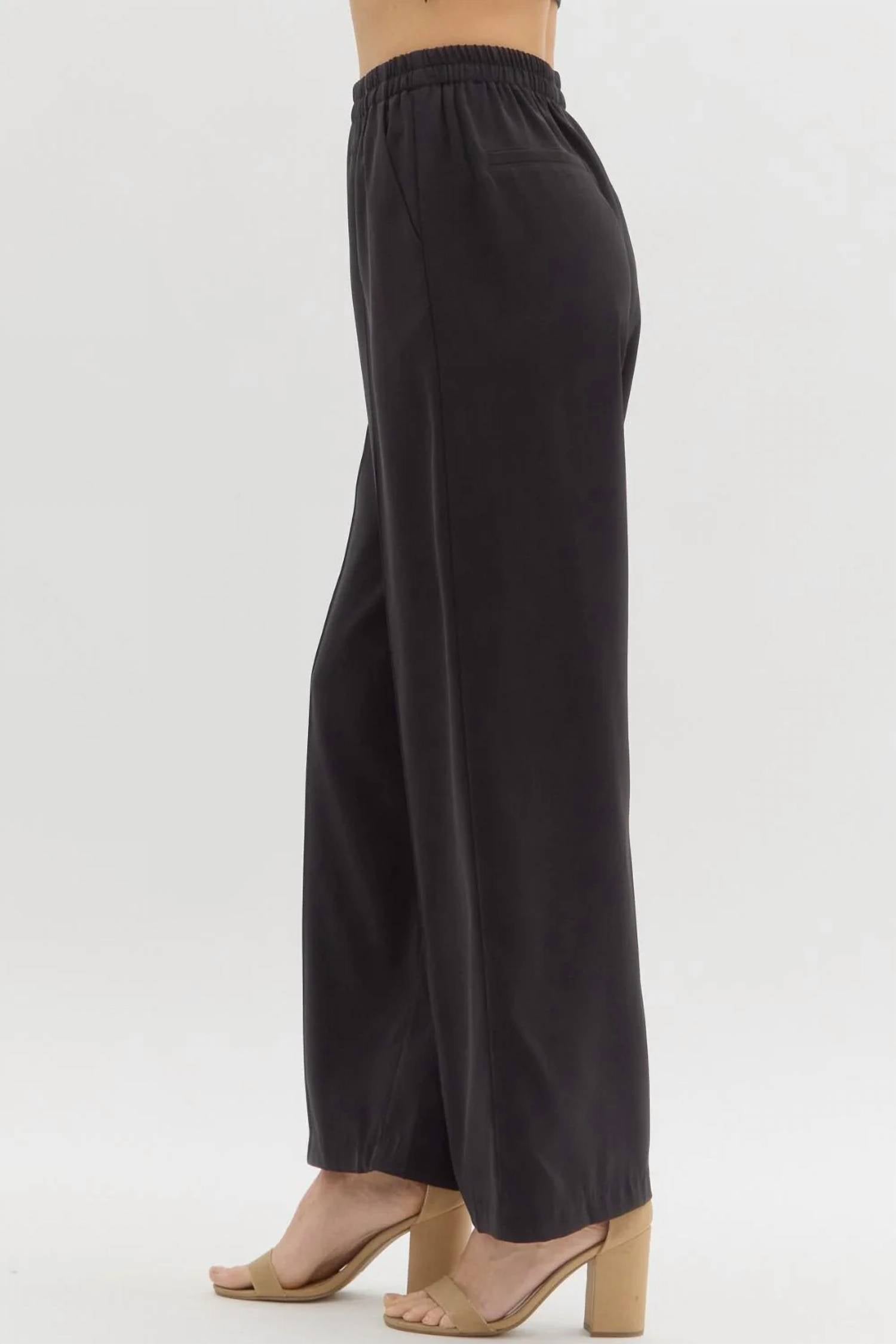Entro - Ashley Pintuck Straight Leg Trouser Pants