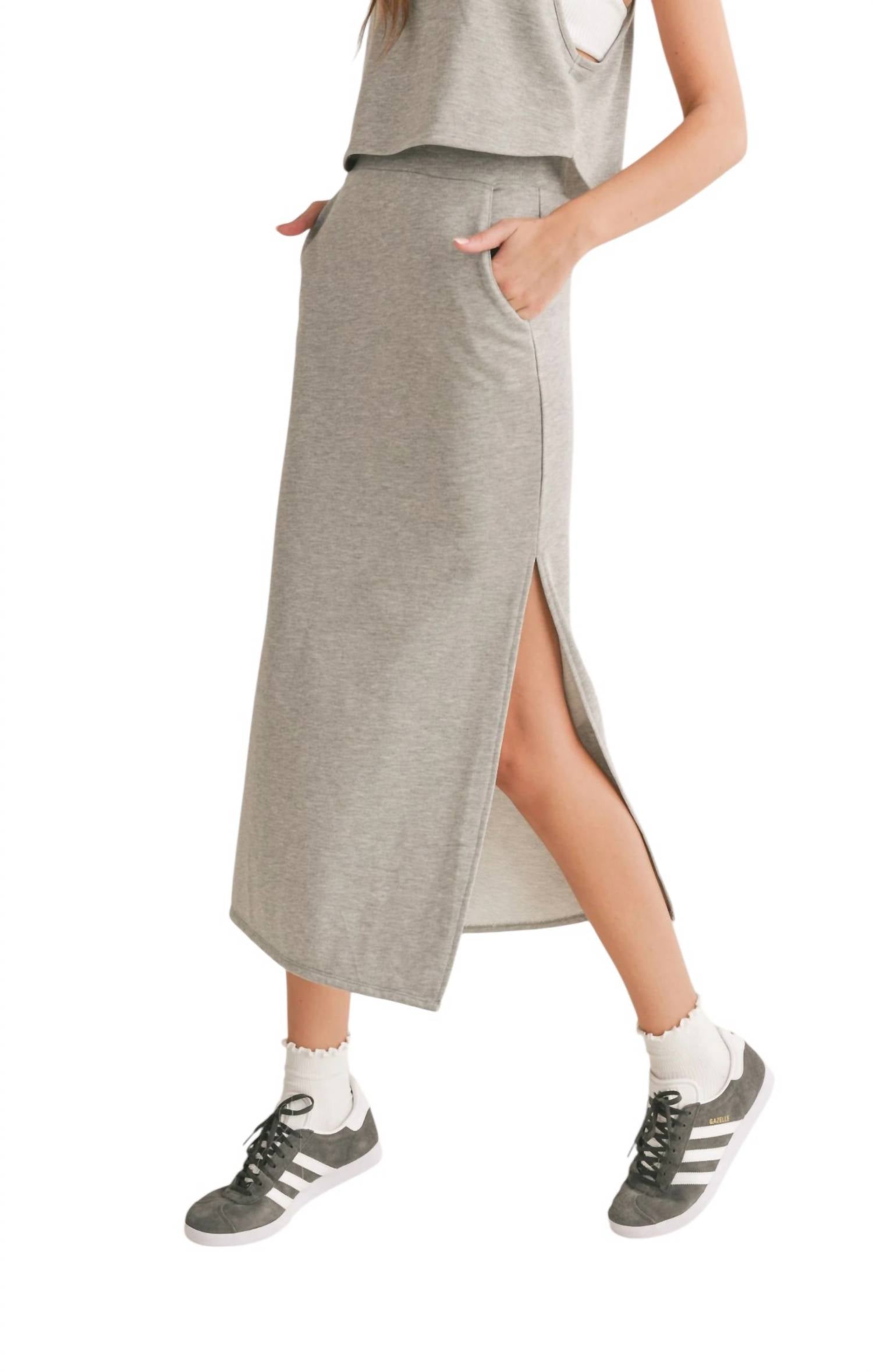 Sadie & Sage - Break A Sweat Maxi Skirt