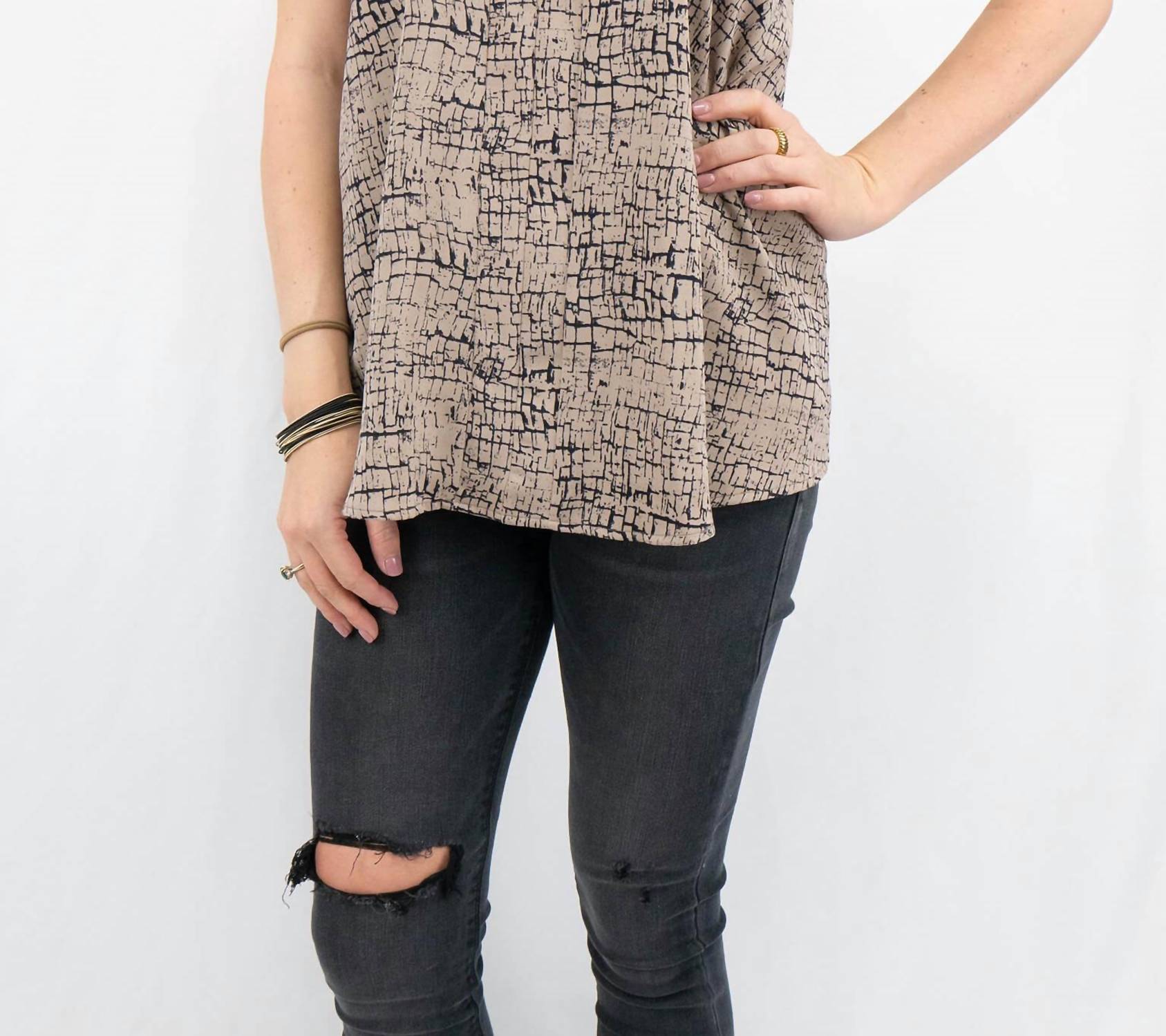 Adrienne - Printed Tank Top